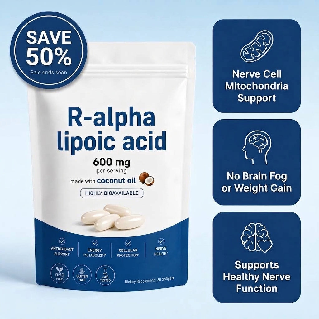 R-Alpha Lipoic Acid โ 600mg Pure R-Form Softgels